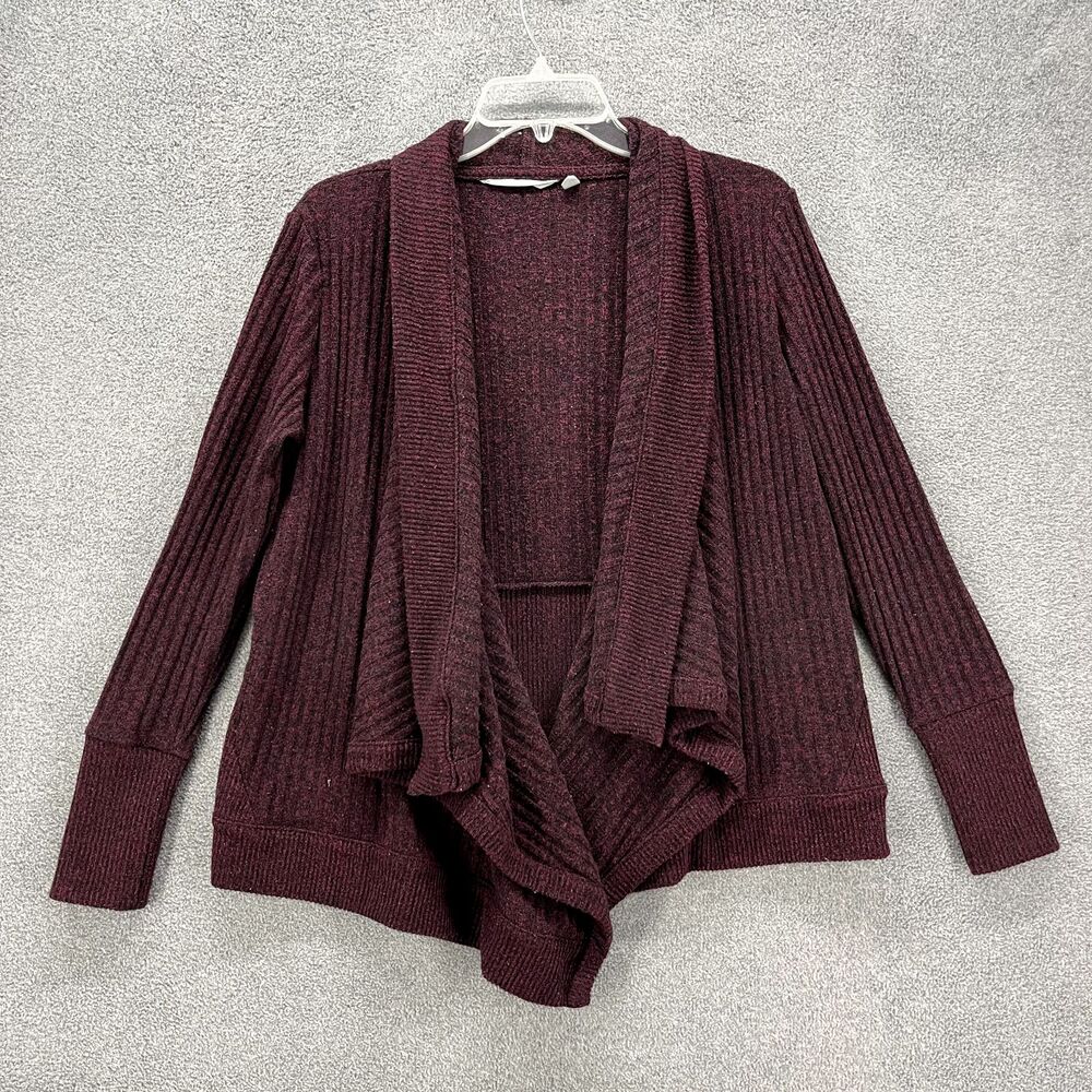 Athleta Sweater womens Extra Small Red Burgundy Tiburon‎ Wrap Cardigan